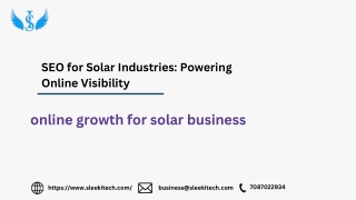 SEO for Solar Industries: Grow Your Solar Business