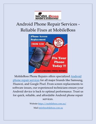 Android Phone Repair Services