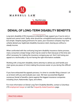 Denied Long-Term Disability Benefits? Here’s What You Need to Know