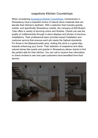 Soapstone Kitchen Countertops