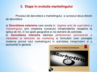 3.  Etape în evolutia marketingului