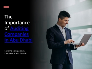 Importance of Auditing Companies in Abu Dhabi