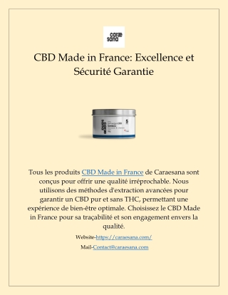 CBD Made in France