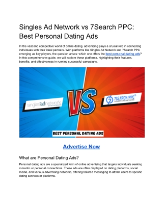 Singles Ad Network vs 7Search PPC_ Best Personal Dating Ads