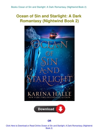 Books Ocean of Sin and Starlight A Dark Romantasy (Nightwind Book 2)