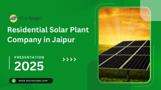 Residential Solar Plant Company in Jaipur