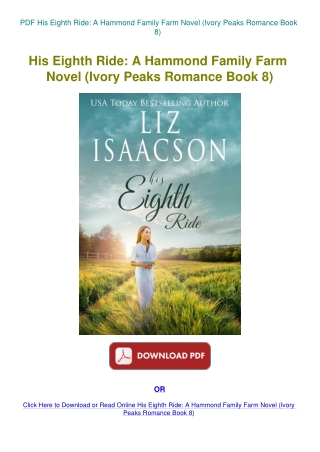 PDF His Eighth Ride A Hammond Family Farm Novel (Ivory Peaks Romance Book 8)