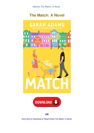 eBooks The Match A Novel