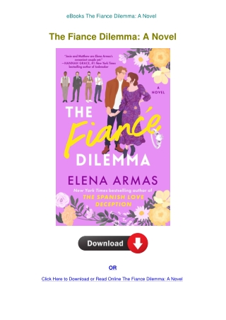 eBooks The Fiance Dilemma A Novel