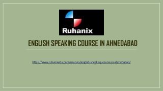 English speaking course in Ahmedabad