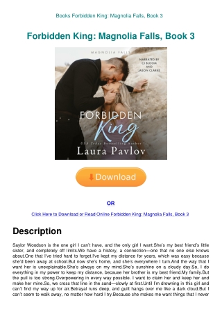 Books Forbidden King Magnolia Falls  Book 3