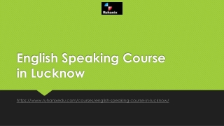 English Speaking Course in Lucknow