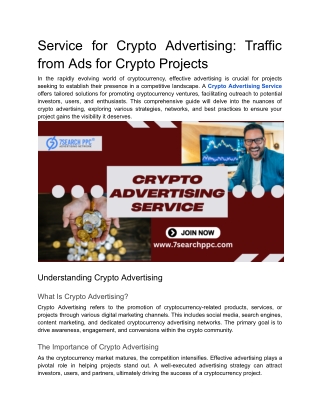 Service for Crypto Advertising_ Traffic from Ads for Crypto Projects
