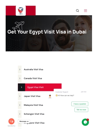 Egypt tourist visa from Dubai