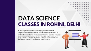 Data Science classes in Rohini, Delhi