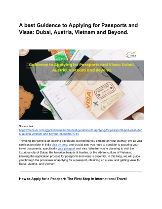 Untitled documentA best Guidence to Applying for Passports and Visas: Dubai, Aus