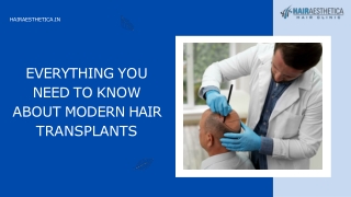 Everything you need to know about modern hair transplants