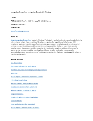 Immigration Consultant in Winnipeg