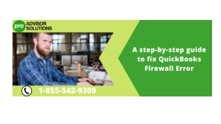 Resolve QuickBooks Firewall Error Quickly