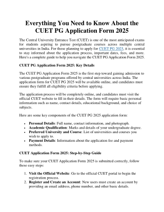 CUET PG 2025 to Be Conducted in March? Know Tentative Exam and Registration Date