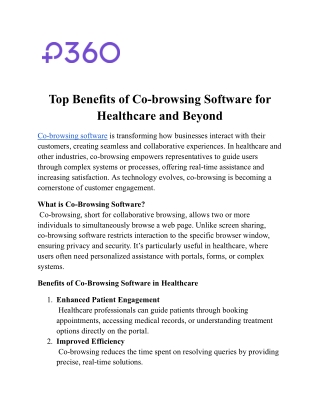 Top Benefits of Co-browsing Software for Healthcare and Beyond