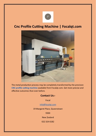 Cnc Profile Cutting Machine Focalqt.com