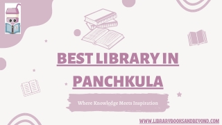 Best Library in Panchkula