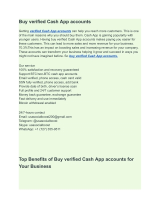 Buy verified Cash App accounts