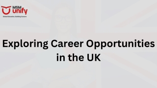 Benefits of Exploring Career Opportunities in the UK