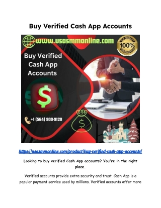 Buy verified Cash App accounts in 2025, I am a seller of all types of accounts.