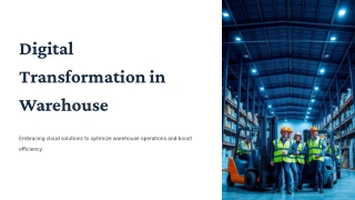 Digital Transformation in Warehouse