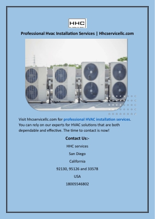 Professional Hvac Installation ServicesProfessional Hvac Installation Services