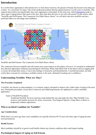 Necklifts and Self-Esteem: The Connection You Didn't Know About