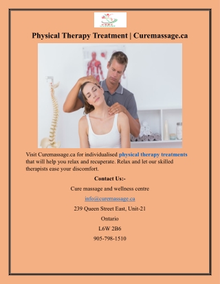 Physical Therapy Treatment  Curemassage.ca