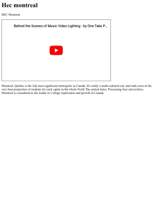 Hec montreal