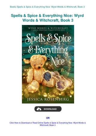 Books Spells & Spice & Everything Nice Wyrd Words & Witchcraft  Book 3