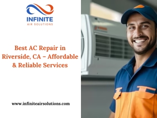 Best AC Repair in Riverside, CA – Affordable & Reliable Services