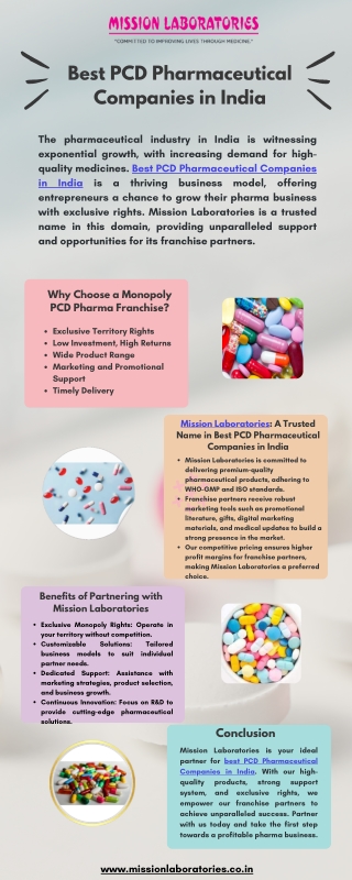 Best PCD Pharmaceutical Companies in India