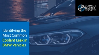 Identifying the Most Common Coolant Leak in BMW Vehicles