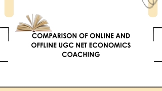 Comparison of Online and Offline UGC NET Economics Coaching