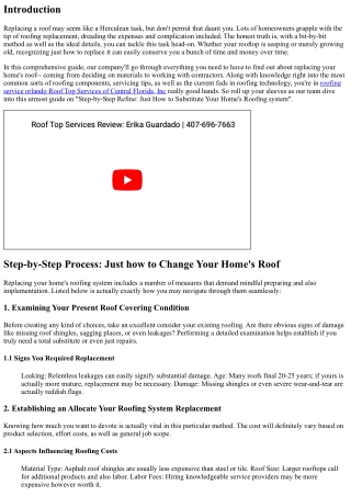 Step-by-Step Refine: How to Change Your Home's Rooftop