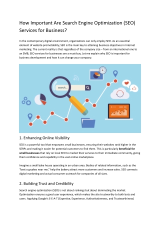 How Important Are Search Engine Optimization (SEO) Services for Business