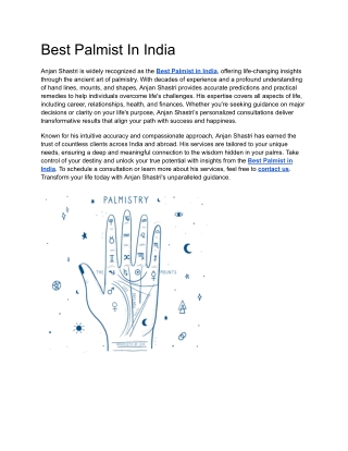 Best Palmist In India