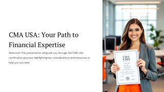 Everything You Need to Know About the CMA USA Course: A Complete Guide