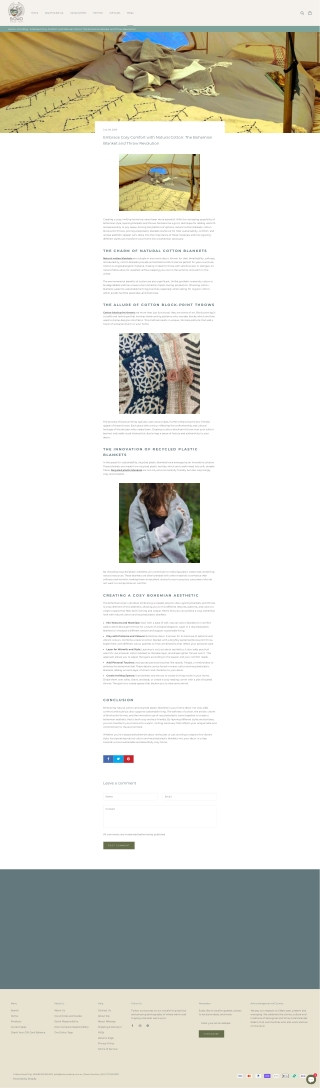 Natural Cotton Blankets & Recycled Plastic Blankets for Your Boho Road Trip – Shop Now!