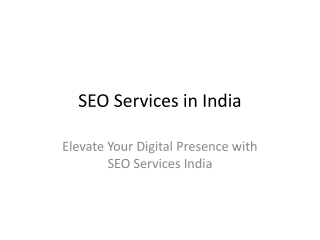 Boost Your Online Presence with the Best SEO Agency in Delhi – Seo Services Indi