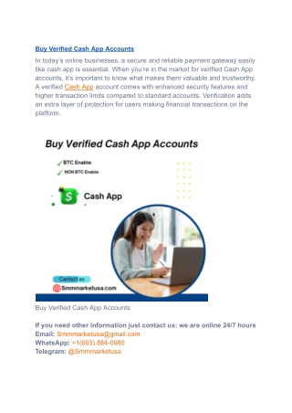 3 Easiest Way To Buy Verified Cash App Accounts In 2024&2025