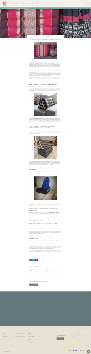 Kapok Mattresses & Thai Triangle Cushions – Boho Road Trip Essentials!