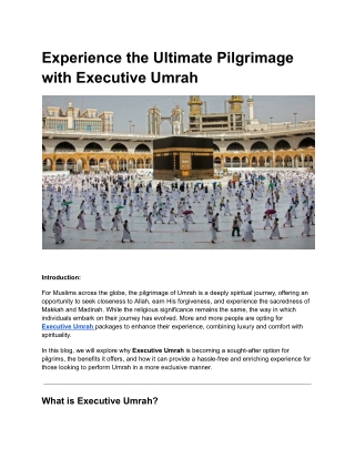Executive-umrah