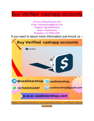 Buy Verified  cashapp accounts